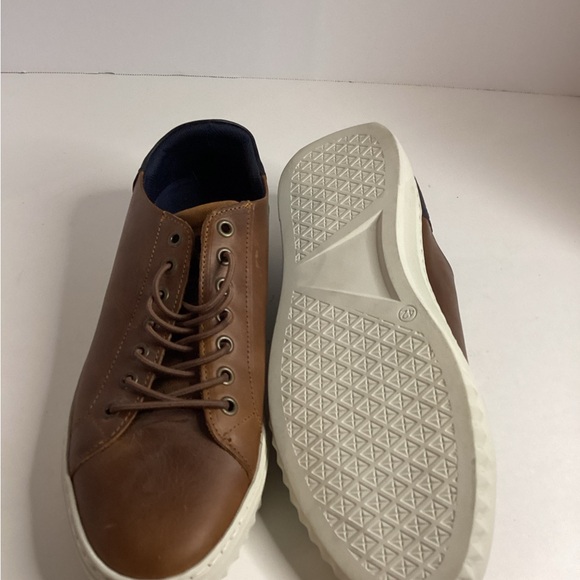 Bull Boxer Brown Leather Men's Sneakers sz 9 - Picture 6 of 7